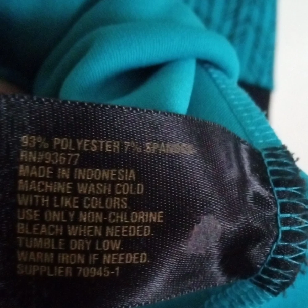 Worthington Teal and Black Sleeveless Top - Picture 5 of 10